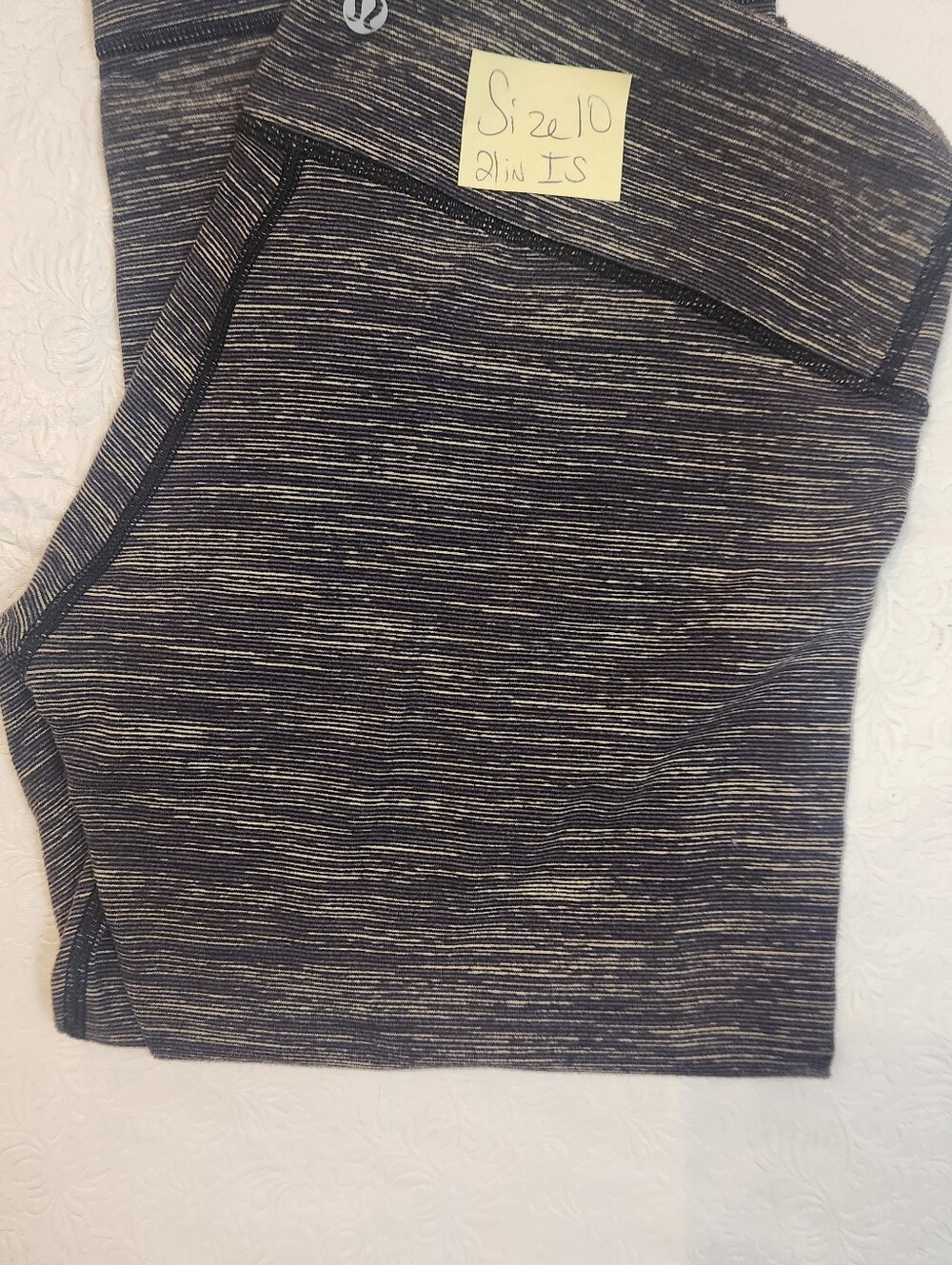 lululemon athletica Black and White Space-Dye Leggings